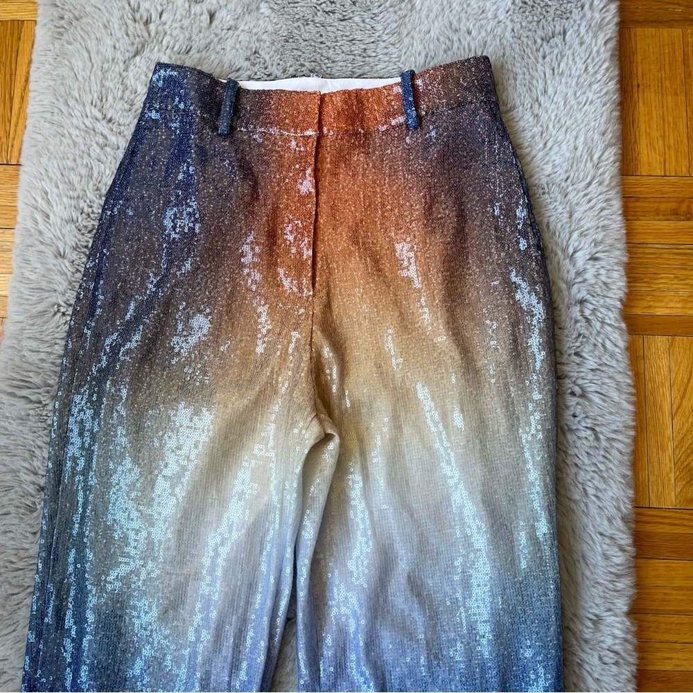 PRISCAVera Sequin Ombré Flare Pants size small - Picture 9 of 16